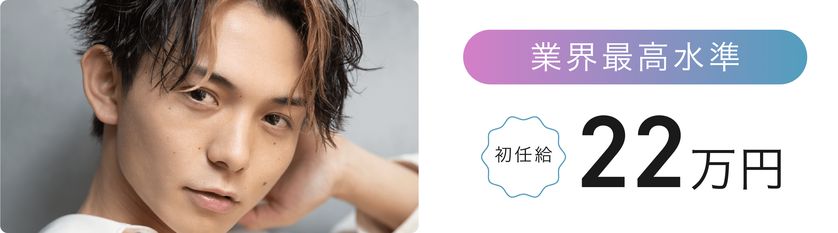初任給22万円