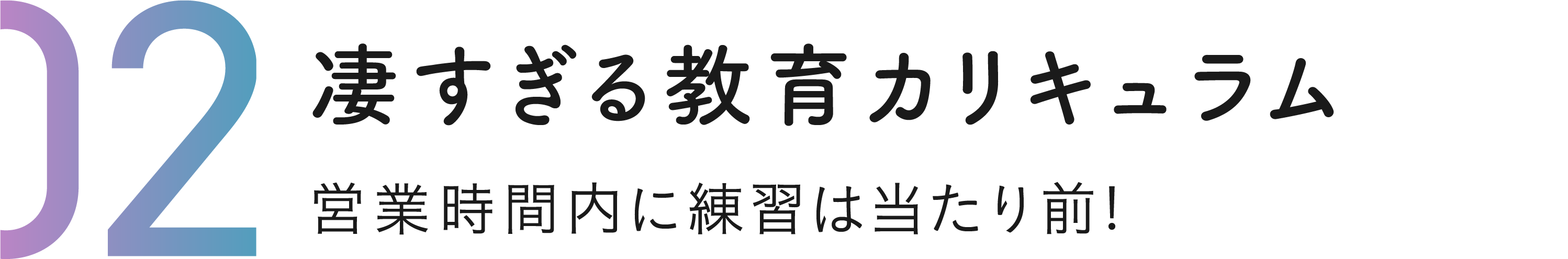 凄すぎる教育カリキュラム